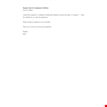 Simple Request Letter For Certificate Of Employment example document template