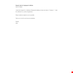 Simple Request Letter For Certificate Of Employment example document template 