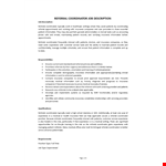 Referral Coordinator Job Description example document template