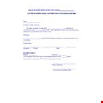 Income Verification Letter | State-Verified Document for Household Income example document template