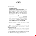Catering Services Agreement | Contractor Contract | Section and Requirements example document template