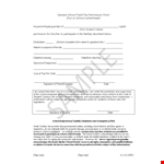 Get Your School Permission Slip - Easy Process for Students example document template