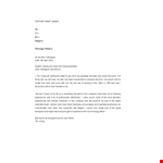 Farewell Email Template - Say Goodbye to Colleagues example document template