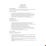 Marketing Research Director Resume example document template