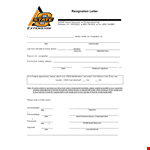Resignation Letter Template - Step-By-Step Guide for a Professional Resignation example document template 