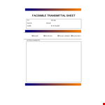 Professional Fax Cover Sheet Template example document template
