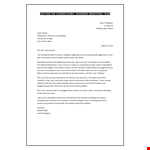 Student Complaint Letter Pdf example document template