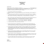 Standard Tenant example document template