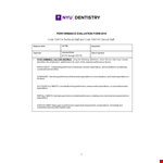 Dental Employee Evaluation Form Template | Measuring Employee Performance, Expectations, and Exceeds example document template