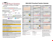 Preschool Teacher Calendar Template For Easy Classroom Organization