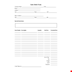 Order Form Template - Create Easy and Effective Order Forms | Address and State Options example document template