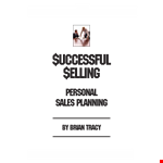 Brian Tracy Personal Sales Plan Template in PDF example document template