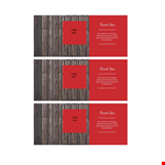 Express Gratitude with our Thank You Card Template example document template 