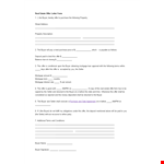 Sample Real Estate Offer Letter Form example document template