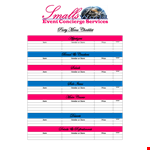 Party Menu Checklist Template - Essential Vendor Store Price Checklist example document template