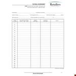 Payroll Template | Efficient Worksheet for Calculating Earnings example document template