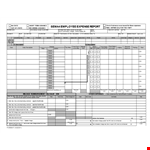 Employee Expense Template example document template