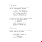 Script example example document template
