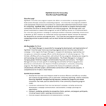 Project Manager Job Description Template example document template