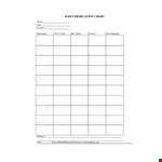 Medication Time Chart Template | Easy Daily Medication Tracking for Clients example document template