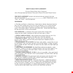 Secure Your Assets with an Irrevocable Trust Agreement | Trustee & Insurance Included example document template 
