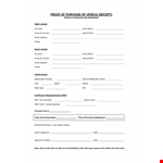 Vehicle Purchase example document template 