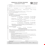 Personal Trainer Email Signature: Enhance Client Fitness with Tailored Sessions example document template 