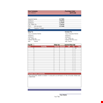 Company Purchase Order | Easy Order Management example document template