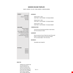 Modern Resume Sample Template example document template