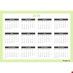 Yearly Calendar Template - Create Your Custom Calendar for January, February, and March example document template