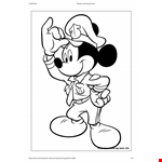 Coloring Mickey Mouse Christmas Page - Fun and Festive Coloring Activity example document template