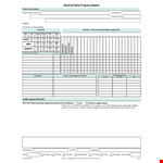 Daily Progress Report Template example document template