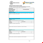 Status Report Template | Complete Partnership Progress Report example document template