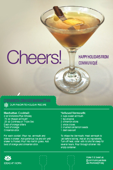 Communique Recipe Card Template