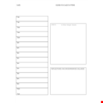Daily Planner Template - Plan your day effectively with our customizable daily planner template example document template