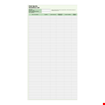 Sample Excel Inventory Template example document template