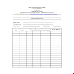 Internship Attendance Log Template - Track Your Progress and Stay Organized in Your Internship example document template