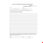 Office Witness Statement example document template