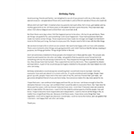 Birthday Thank You Speech example document template 