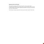 Effective Demand Letter for Debtor Owed Check Amount - Download Template example document template 