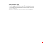 Effective Demand Letter for Debtor Owed Check Amount - Download Template example document template