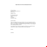 Sample Thank You Letter For An Informational Interview example document template