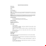 Chief Nurse Executive Resume example document template