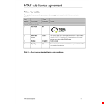 License Agreement Template for Program: Commonwealth Trade Marks example document template