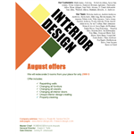 Get Ready for August Interior Offer Template example document template