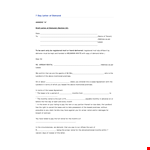 Rent Demand Letter for Formal Rental Lease example document template