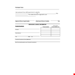 Permission Slip - Address, Parent, Guardian: Simplify the Process example document template