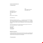 Template Overdue Rent Notice Letter example document template