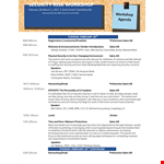 Security Risk Workshop Agenda for Salon example document template