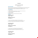 Social Work Assistant Resume example document template